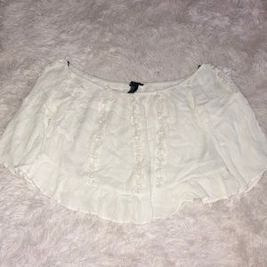 White Off-the-shoulder Top